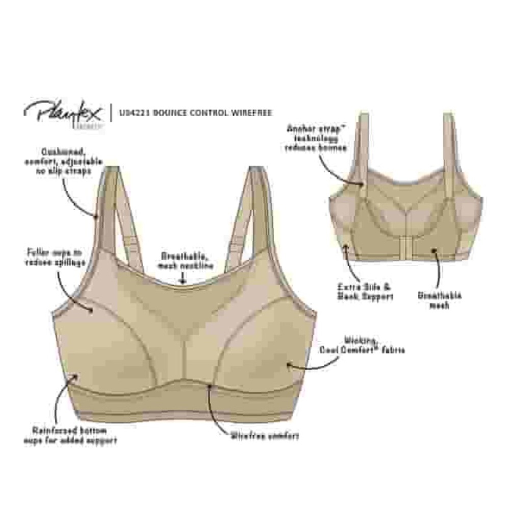 Playtex Black Racerback Sports Bra - Picture 4 of 5
